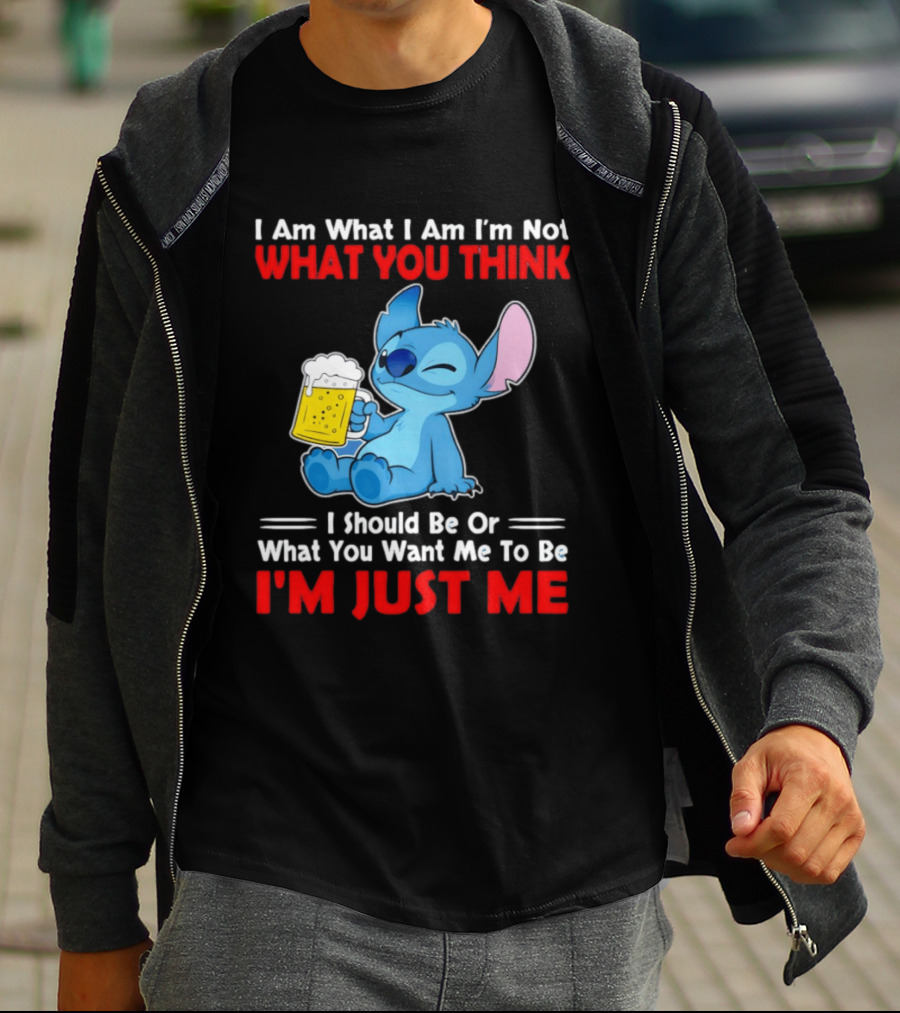 Stitch I Am What I Am I'm Not What You Think I'm Just Me T-Shirt