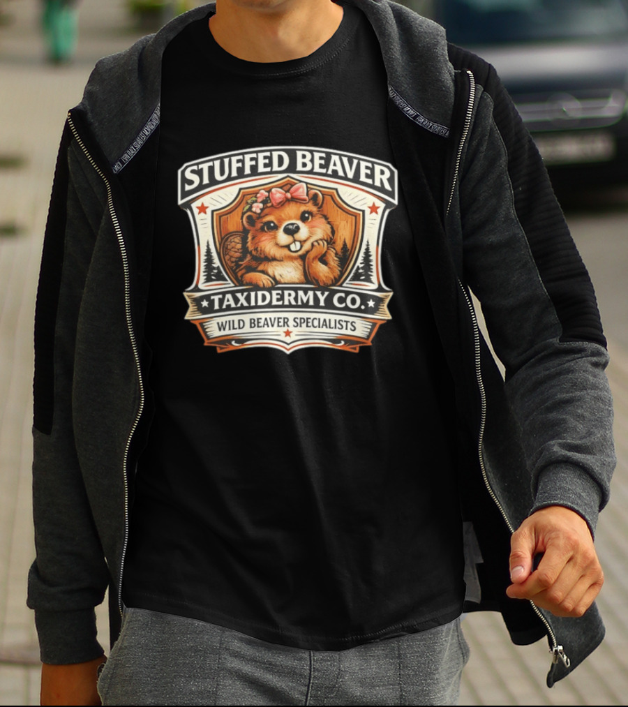Stuffed Beaver Taxidermy Co Wild Beaver Specialists T-Shirt