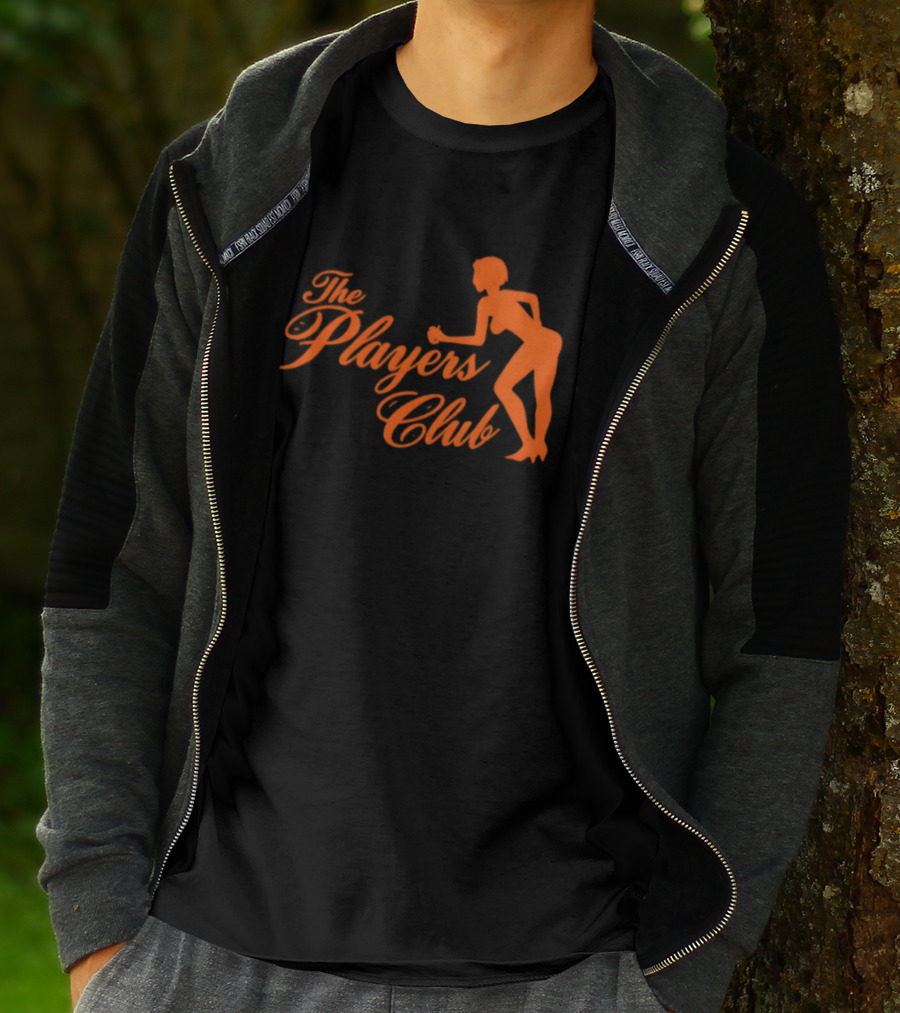 The Players Club Silhouette Retro Script T-Shirt