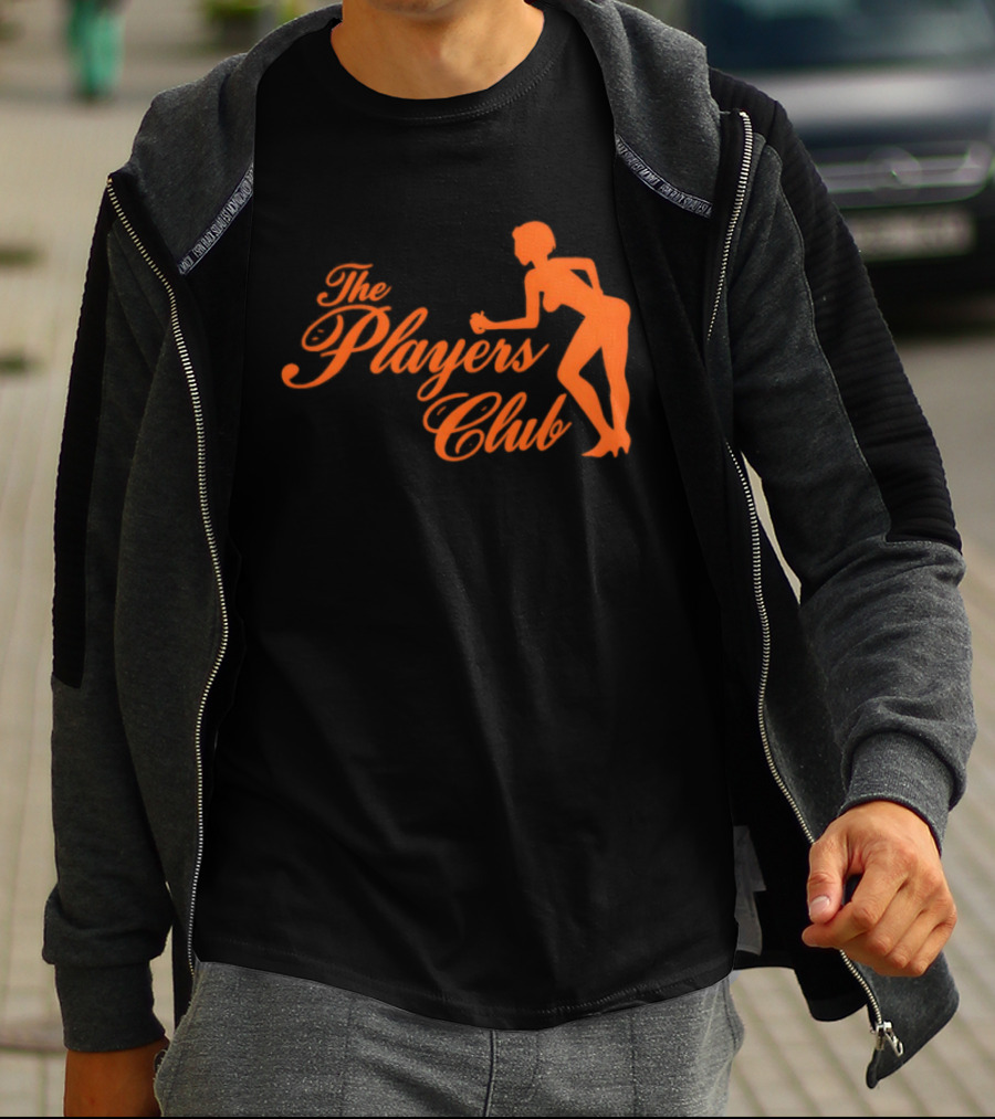 The Players Club Silhouette Retro Script T-Shirt