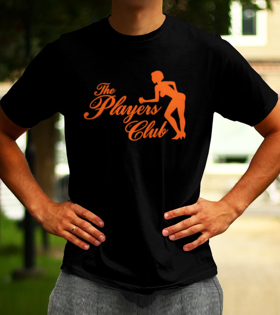 The Players Club Silhouette Retro Script T-Shirt