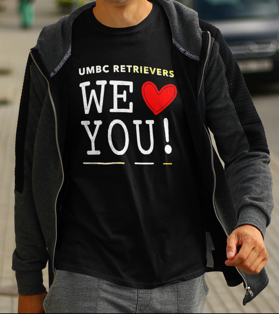 UMBC Retrievers We Heart You T-Shirt
