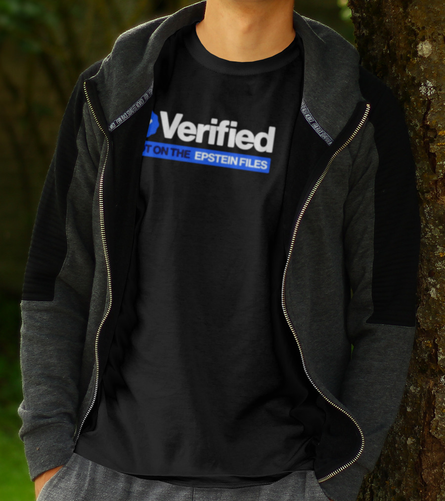 Verified Not On The Epstein Files Blue Checkmark T-Shirt