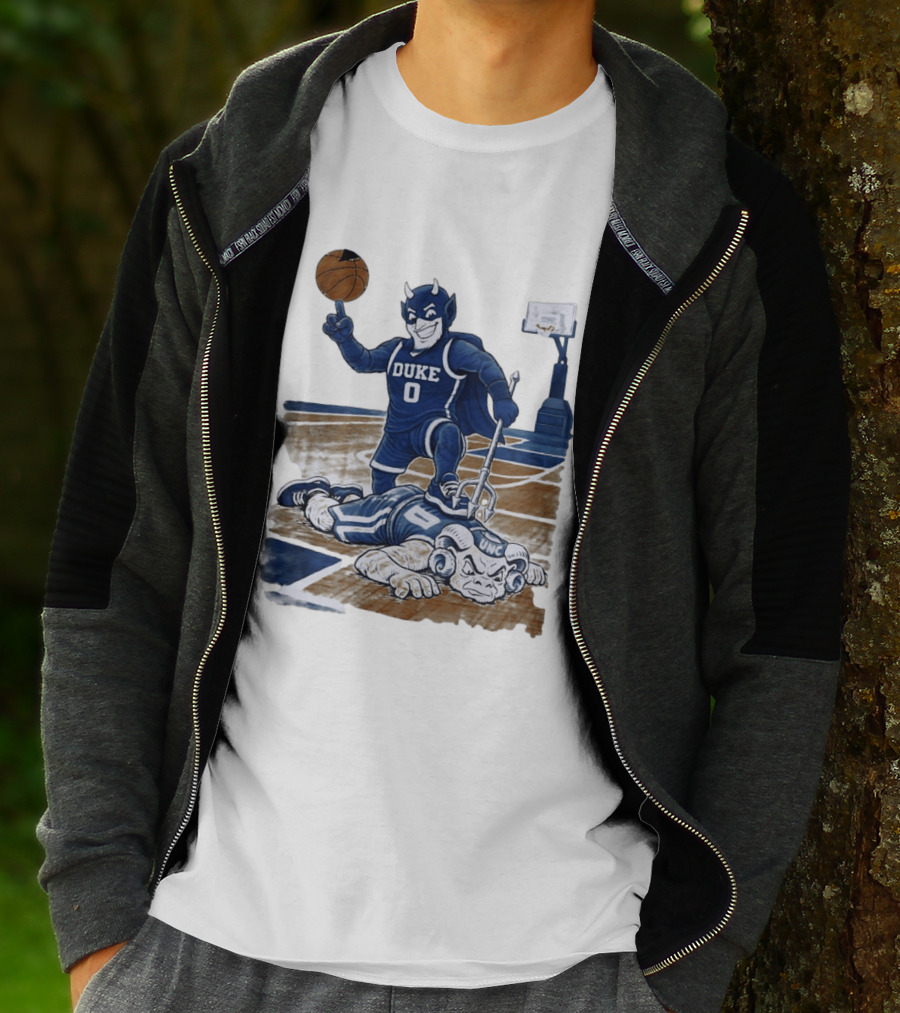 Duke Blue Devils Victory Over UNC Tar Heels Basketball Rivalry T-Shirt