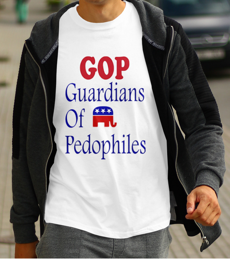 GOP Guardians Of Pedophiles Elephant Symbol Critique T-Shirt