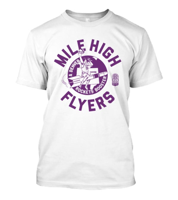 Denver Rockets Mile High Flyers ABA Basketball T-Shirt