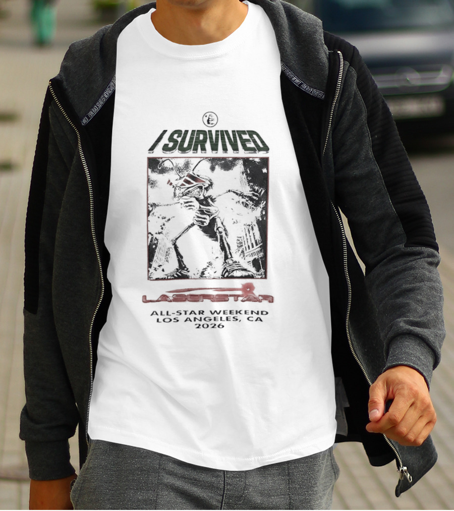 I Survived All Star Weekend Los Angeles CA 2026 Robot Warrior T-Shirt