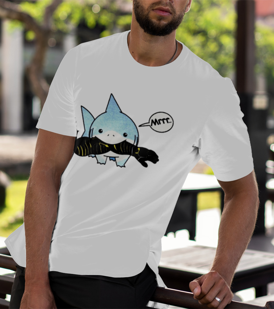 Jeff The Land Shark Mrrr Thunderbolts Eating Arm T-Shirt
