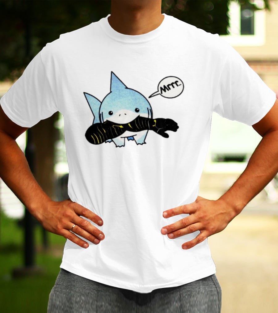Jeff The Land Shark Mrrr Thunderbolts Eating Arm T-Shirt