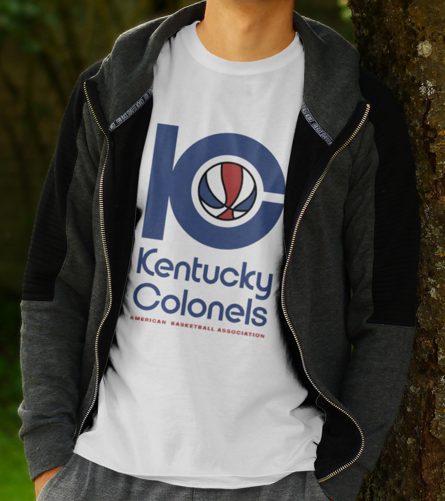 Kentucky Colonels 10 Colonel Army American Basketball Association Fan Collection T-Shirt