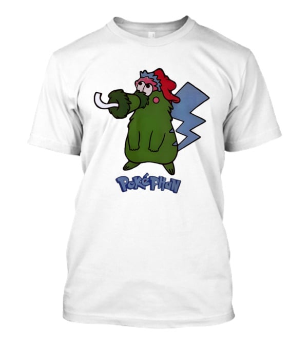 Philadelphia Phillies Pokephan Pikachu Phanatic Collaboration T-Shirt