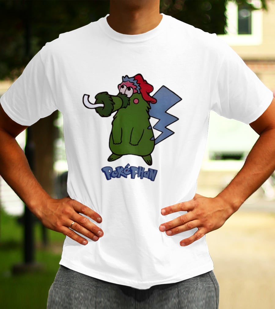 Philadelphia Phillies Pokephan Pikachu Phanatic Collaboration T-Shirt