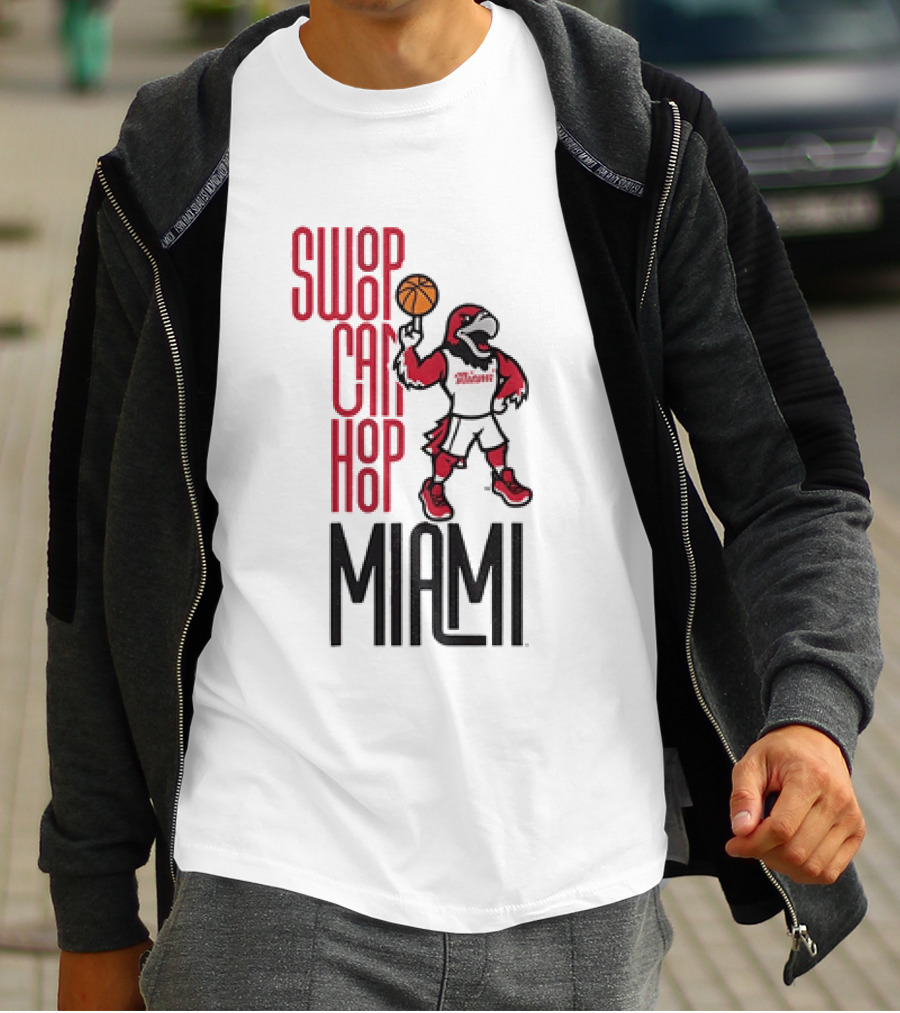Swoop Can Hoop Miami RedHawks Basketball T-Shirt