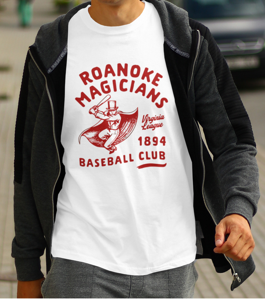 Roanoke Magicians Virginia League 1894 Baseball Club Defunct Teams T-Shirt