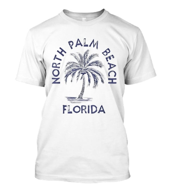 North Palm Beach Florida Palm Tree Vintage Coastal T-Shirt