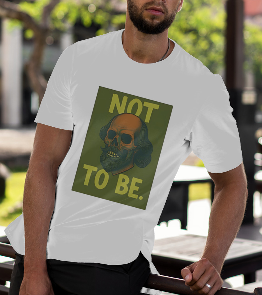 Skull Shakespeare Not To Be Hamlet Mashup T-Shirt