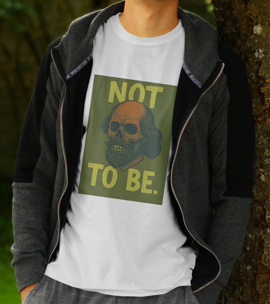 Skull Shakespeare Not To Be Hamlet Mashup T-Shirt