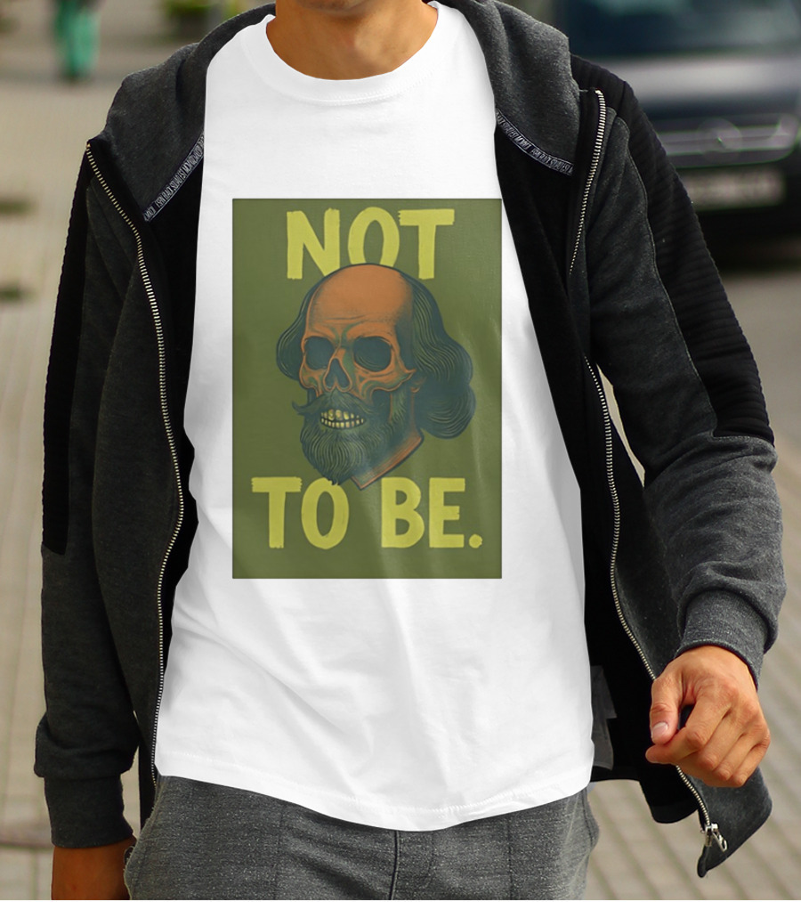 Skull Shakespeare Not To Be Hamlet Mashup T-Shirt
