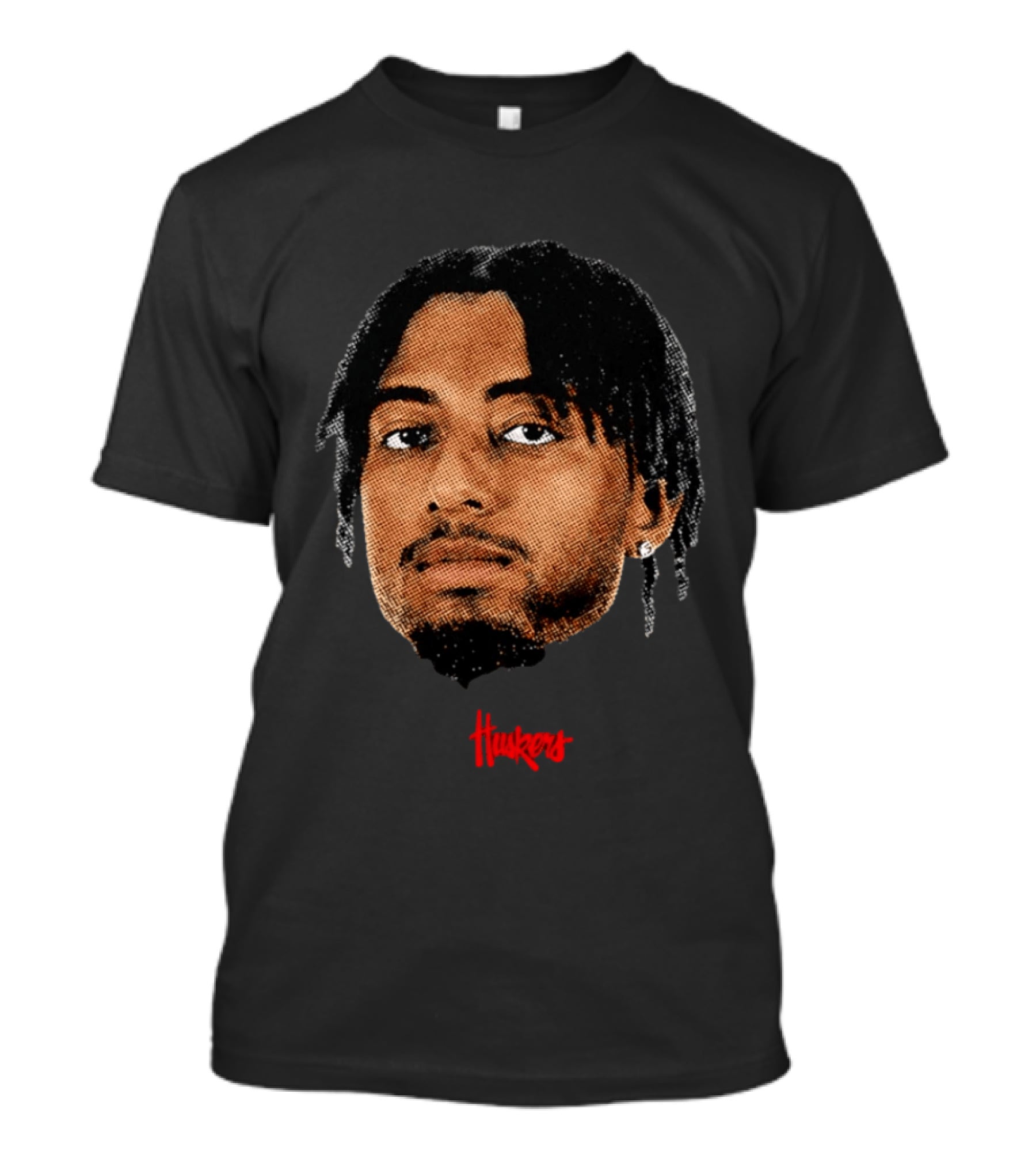 Kendall Blue Nebraska Cornhuskers Big Head Huskers T-Shirt