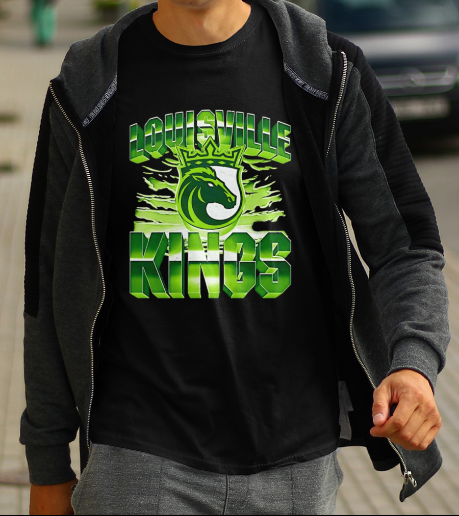 Louisville Kings Green Shield Horse T-Shirt