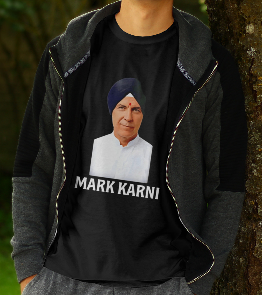 Mark Carney Turban Portrait Mark Karni T-Shirt