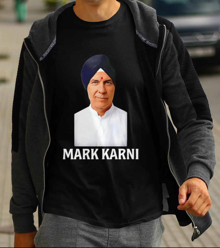 Mark Carney Turban Portrait Mark Karni T-Shirt