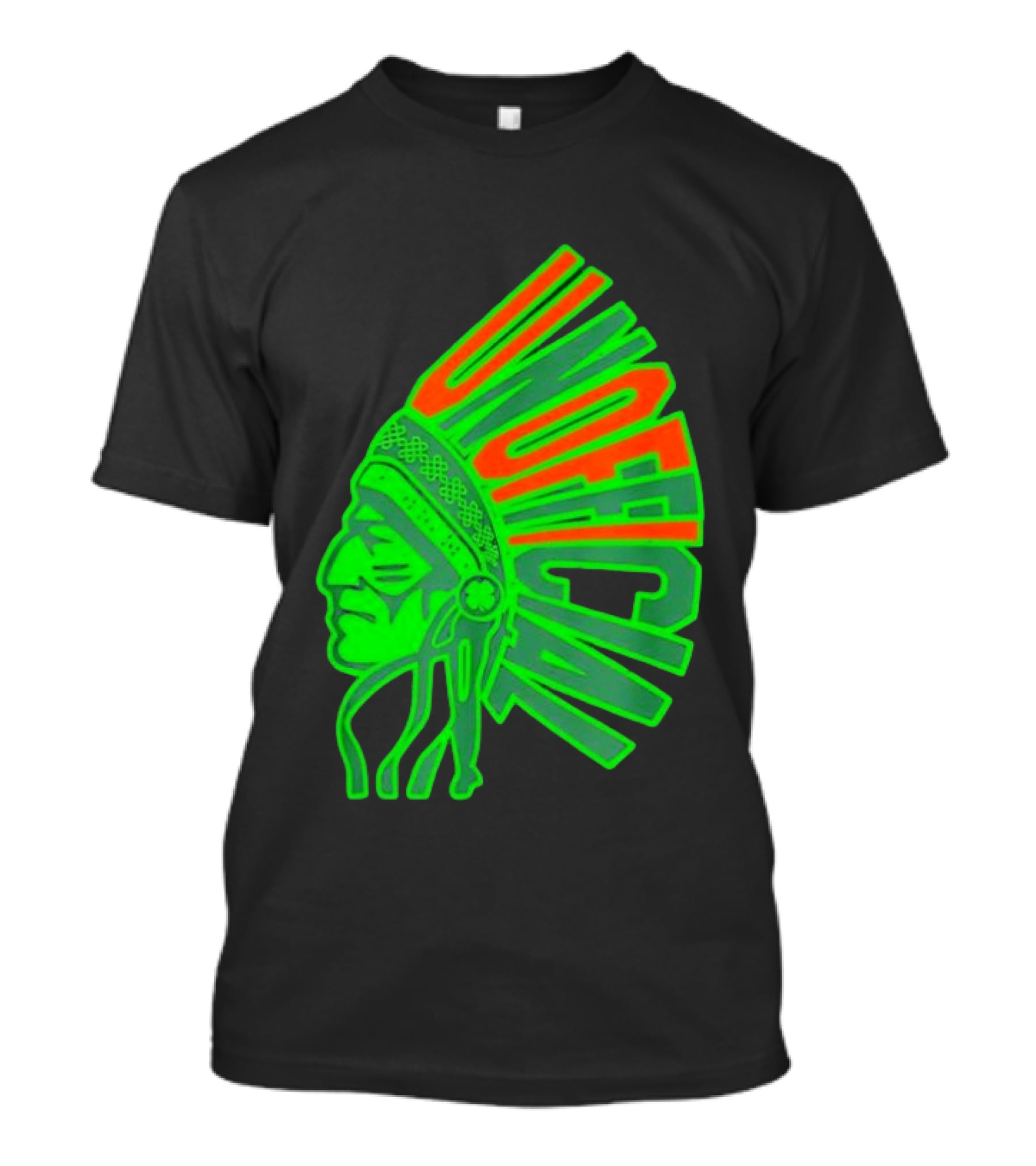 Illinois Fighting Illini Unofficial St. Patrick's Day Chief Illiniwek T-Shirt