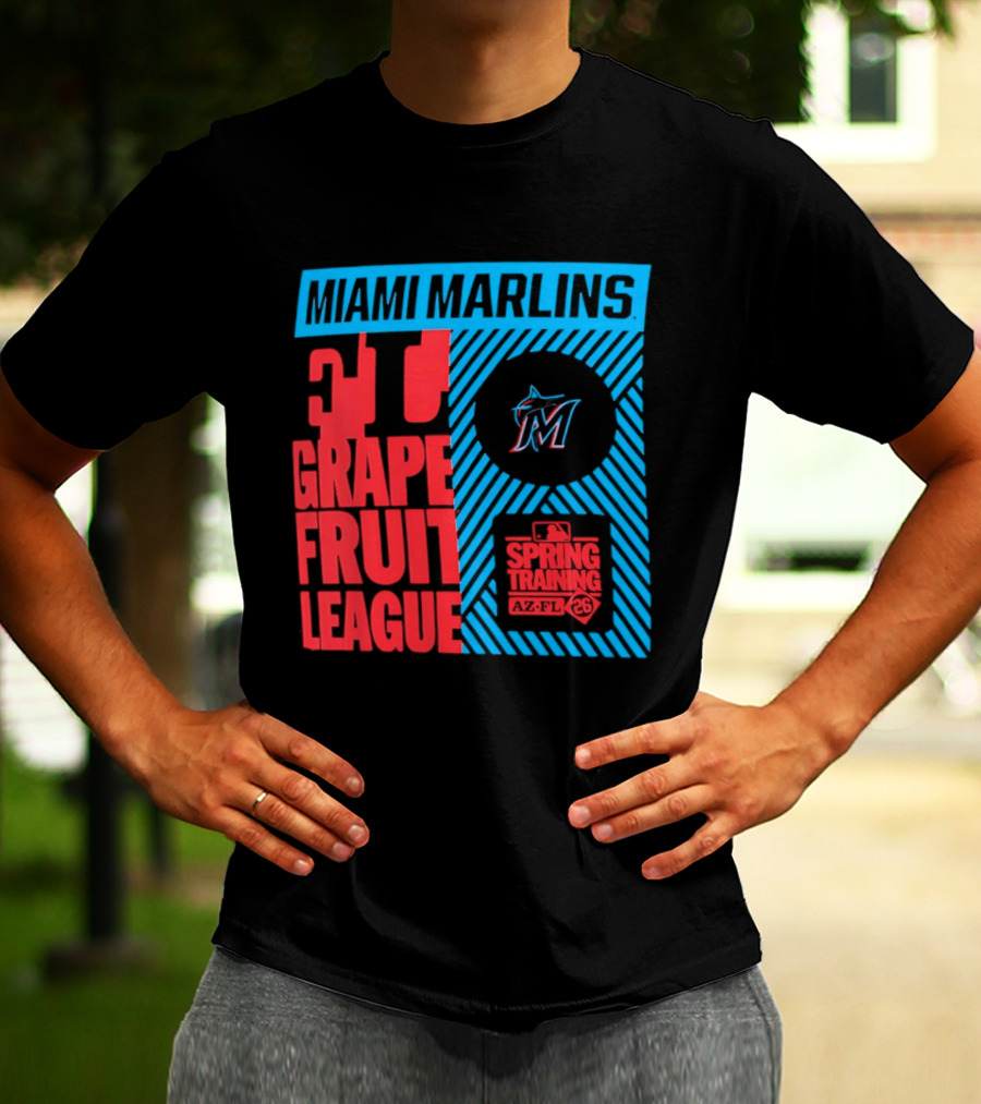 Miami Marlins 2026 Spring Training Grapefruit League 34 T-Shirt