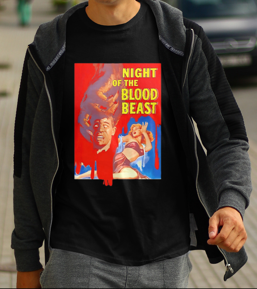 Night Of The Blood Beast Vintage Horror Movie T-Shirt