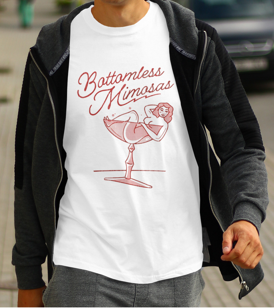 Bottomless Mimosas Cocktail Relaxation Vibes Lounge T-Shirt
