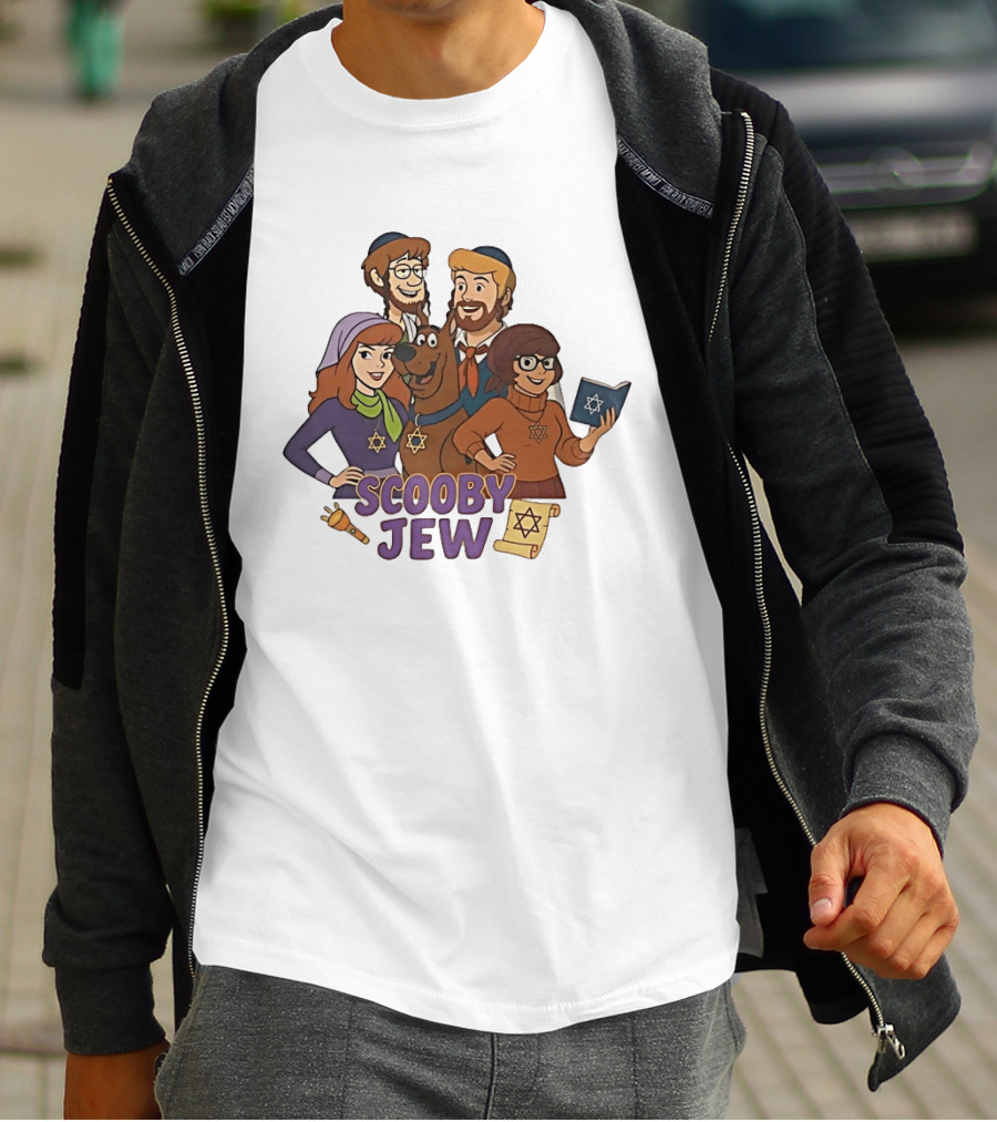 Scooby Jew Classic Scooby Doo Characters With Star Of David T-Shirt