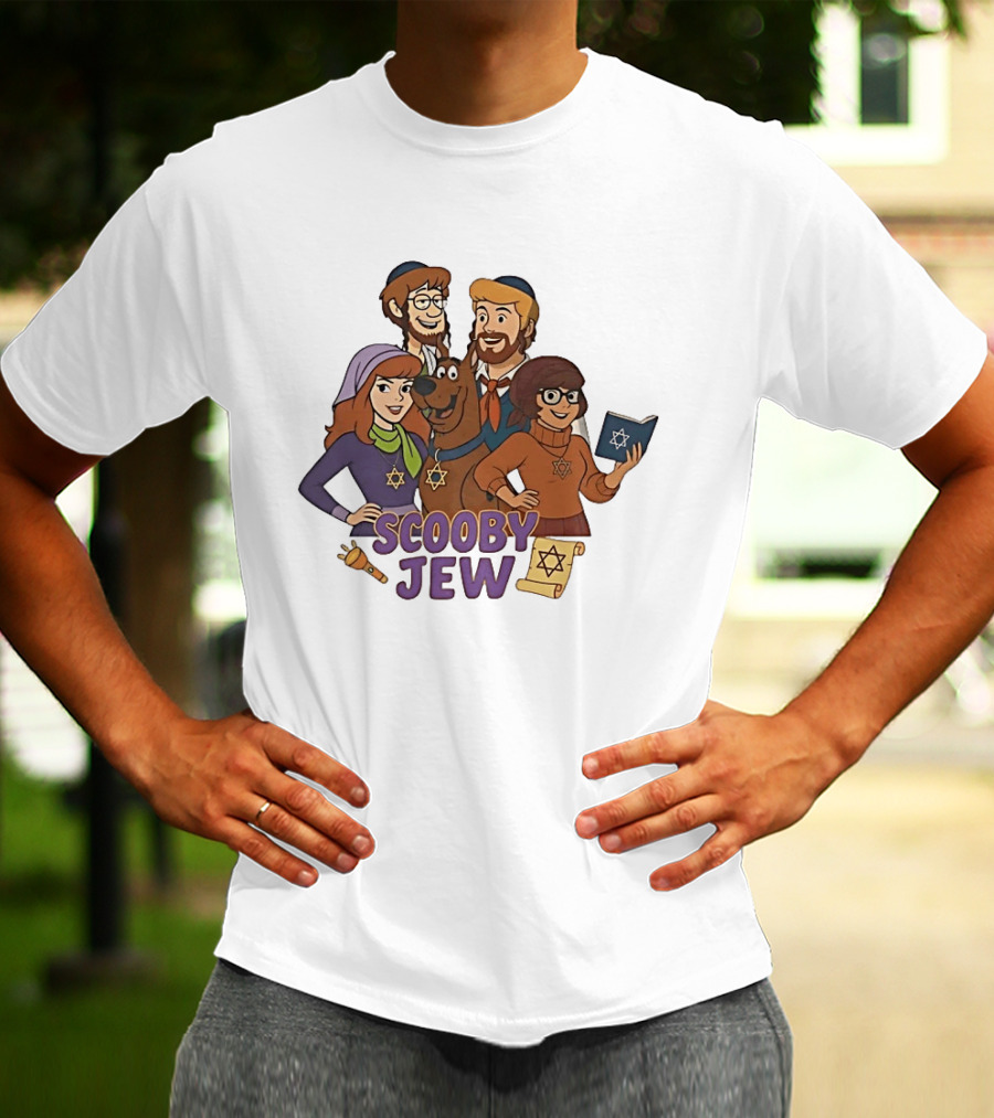Scooby Jew Classic Scooby Doo Characters With Star Of David T-Shirt