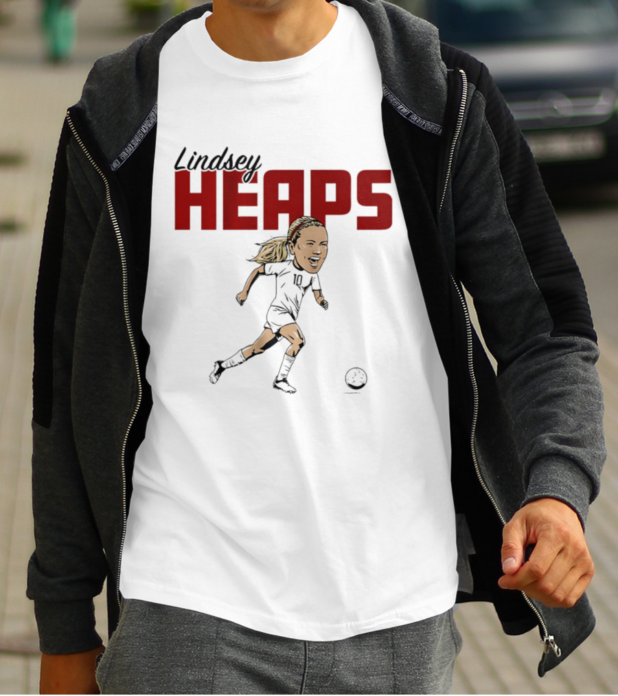 Lindsey Heaps Soccer Caricature USA Player T-Shirt