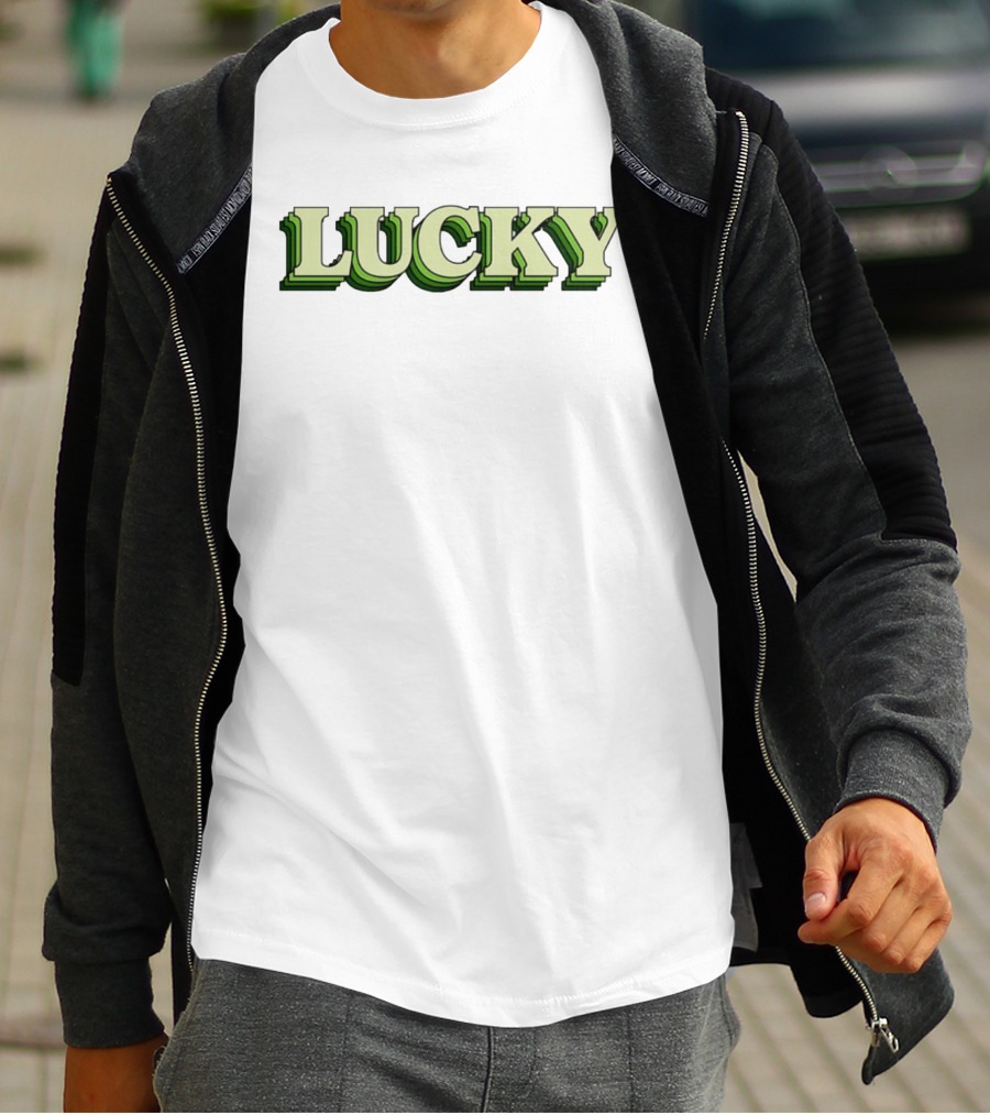 Lucky St Patrick's Day Green Gradient 3D T-Shirt