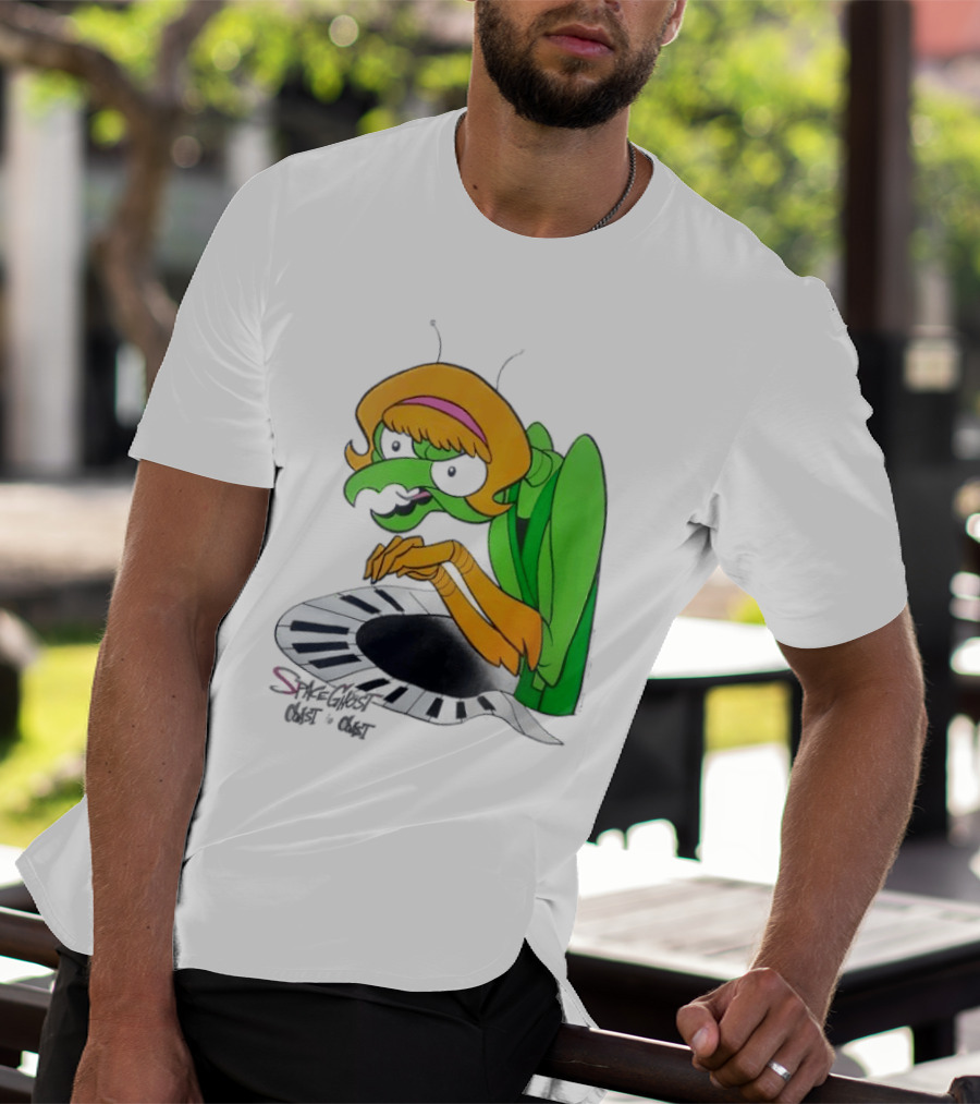 Space Ghost Coast To Coast Zorak Playing Piano T-Shirt