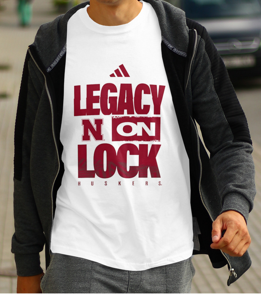 Nebraska Cornhuskers Legacy N On Lock Huskers T-Shirt