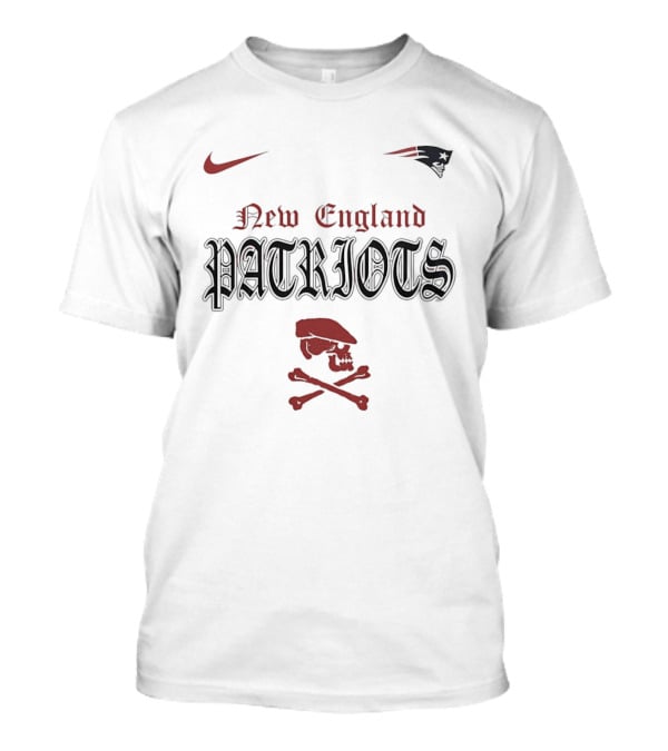Nike New England Patriots Skull With Crossbones T-Shirt