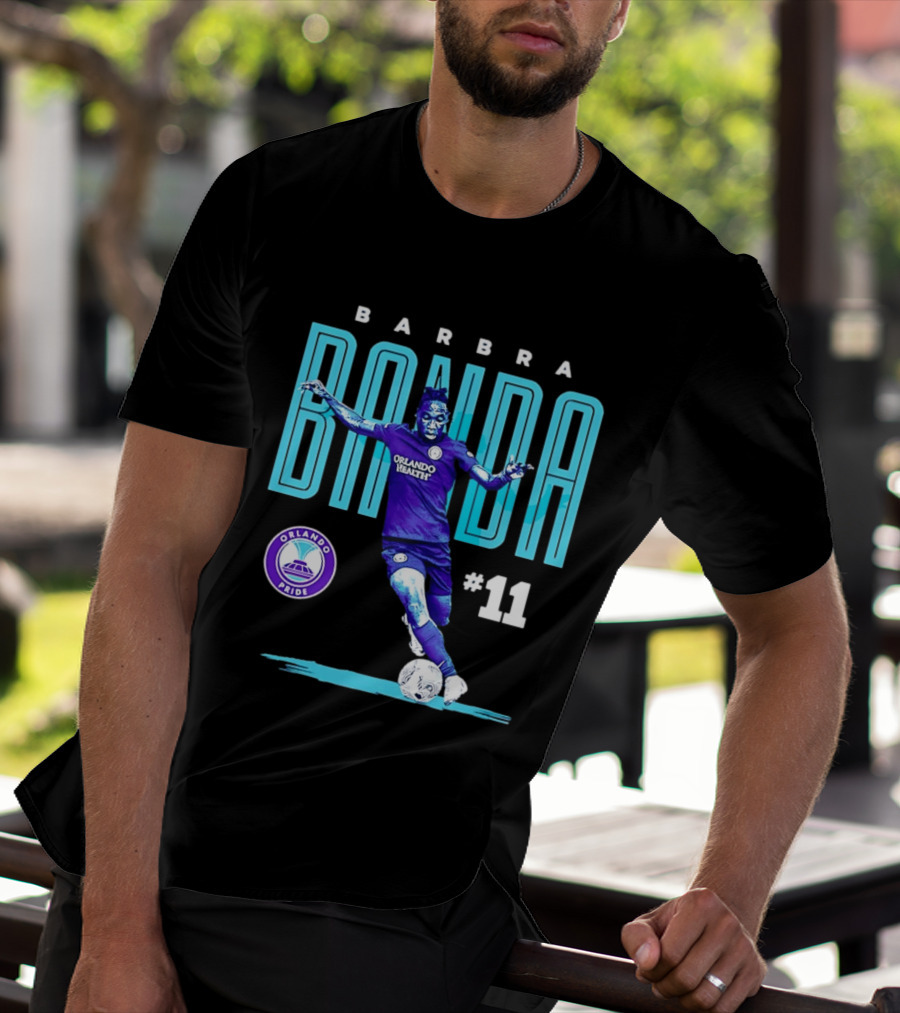 Barbra Banda Orlando Pride #11 Bitmap Player Soccer T-Shirt