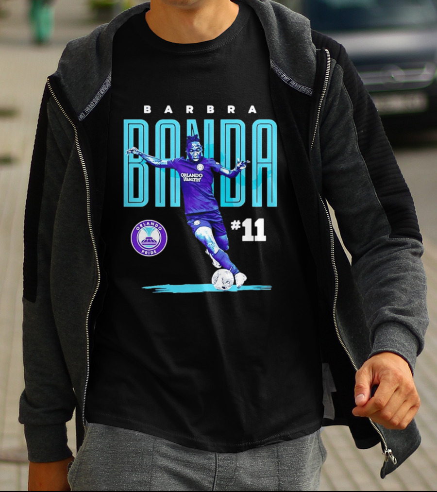 Barbra Banda Orlando Pride #11 Bitmap Player Soccer T-Shirt