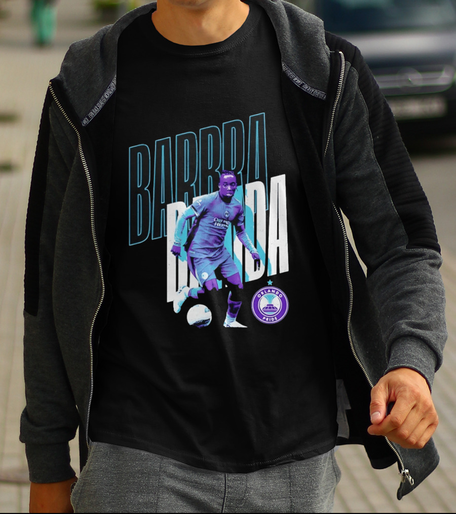 Barbra Banda Orlando Pride Soccer Player Action Pose T-Shirt