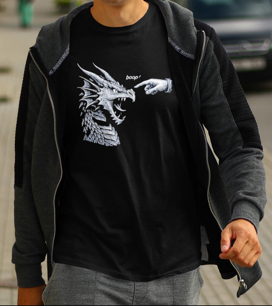 Boop Dragon With Pointing Finger T-Shirt