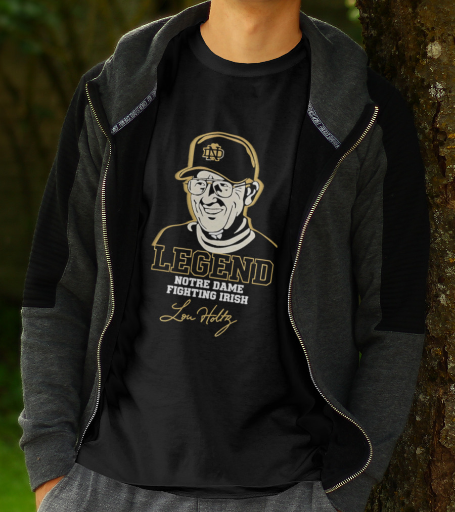 Legend Lou Holtz Notre Dame Fighting Irish T-Shirt