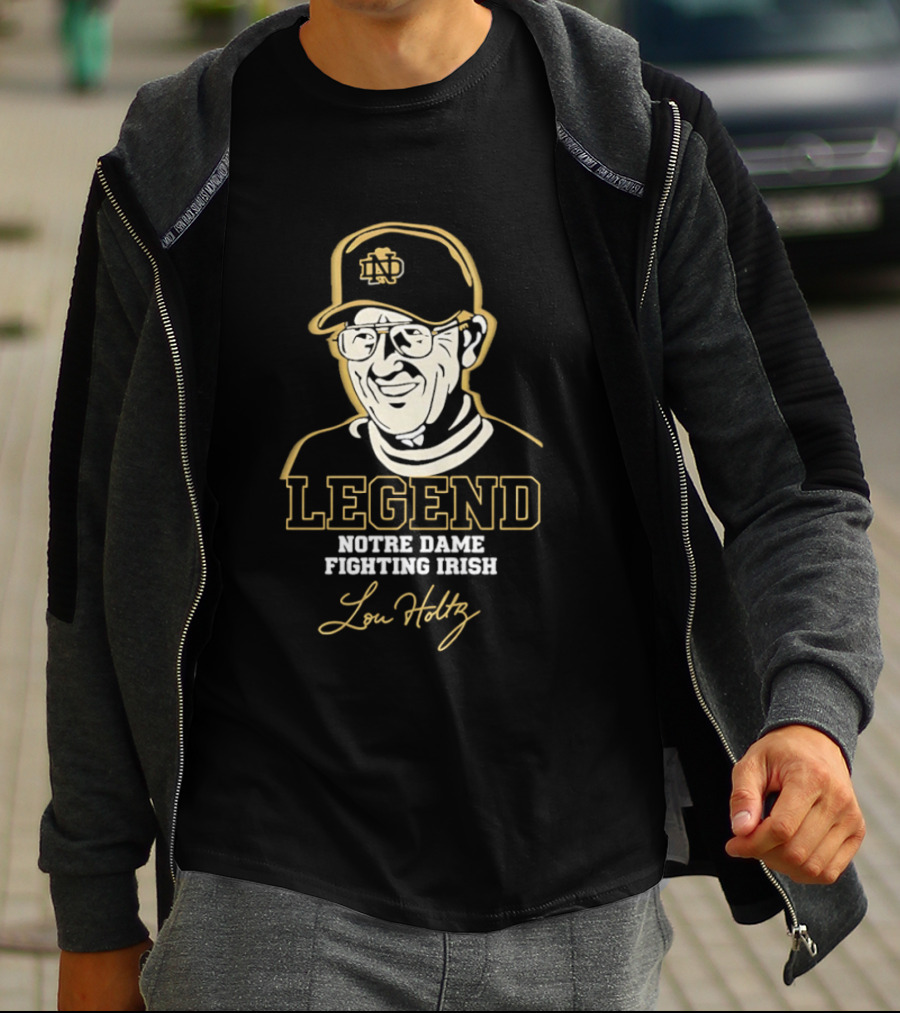 Legend Lou Holtz Notre Dame Fighting Irish T-Shirt