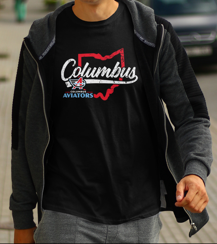 Columbus Aviators Ohio State Map '26 T-Shirt