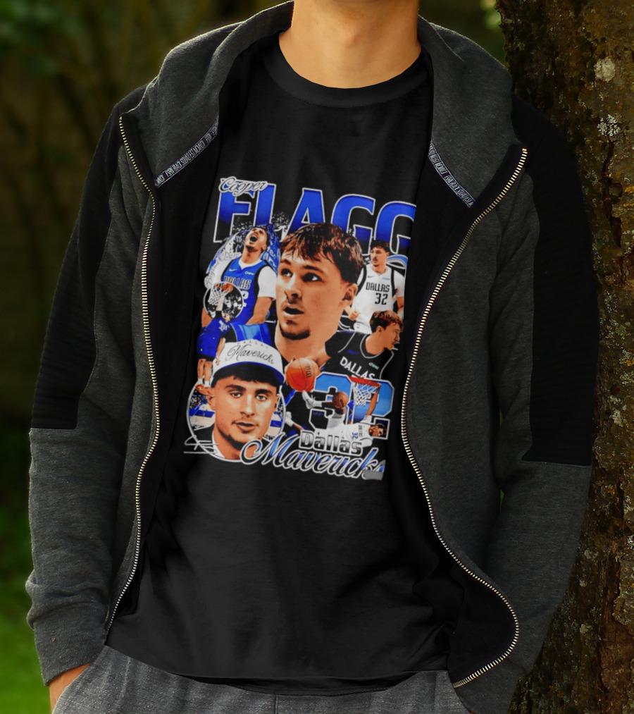Cooper Flagg Dallas Mavericks 32 Basketball Star T-Shirt