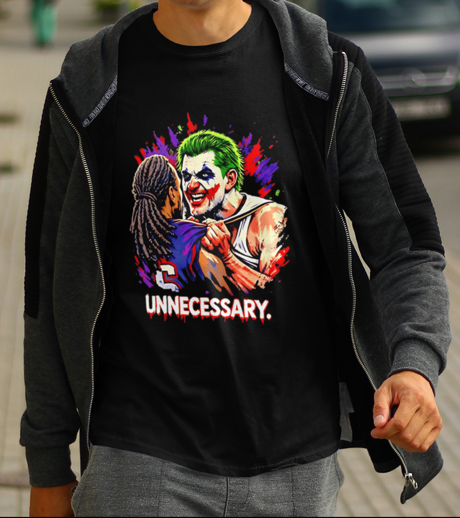 Unnecessary Joker Nikola Jokic Denver Nuggets Basketball Meme T-Shirt