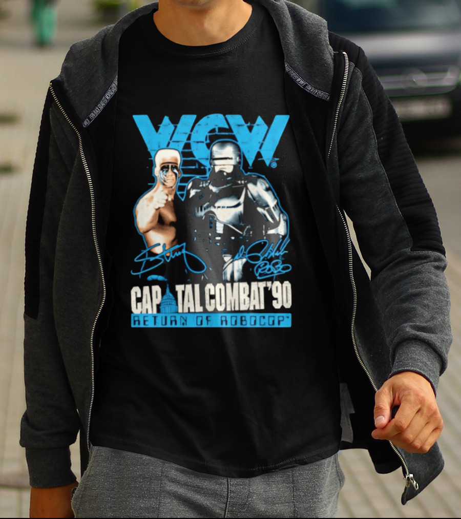 WCW Capital Combat 90 Return Of Robocop T-Shirt