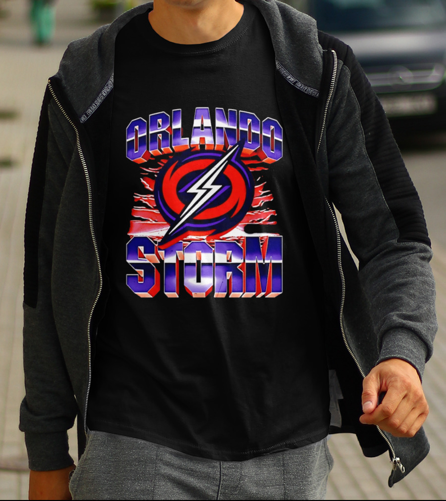 Orlando Storm UFL Lightning Bolt T-Shirt