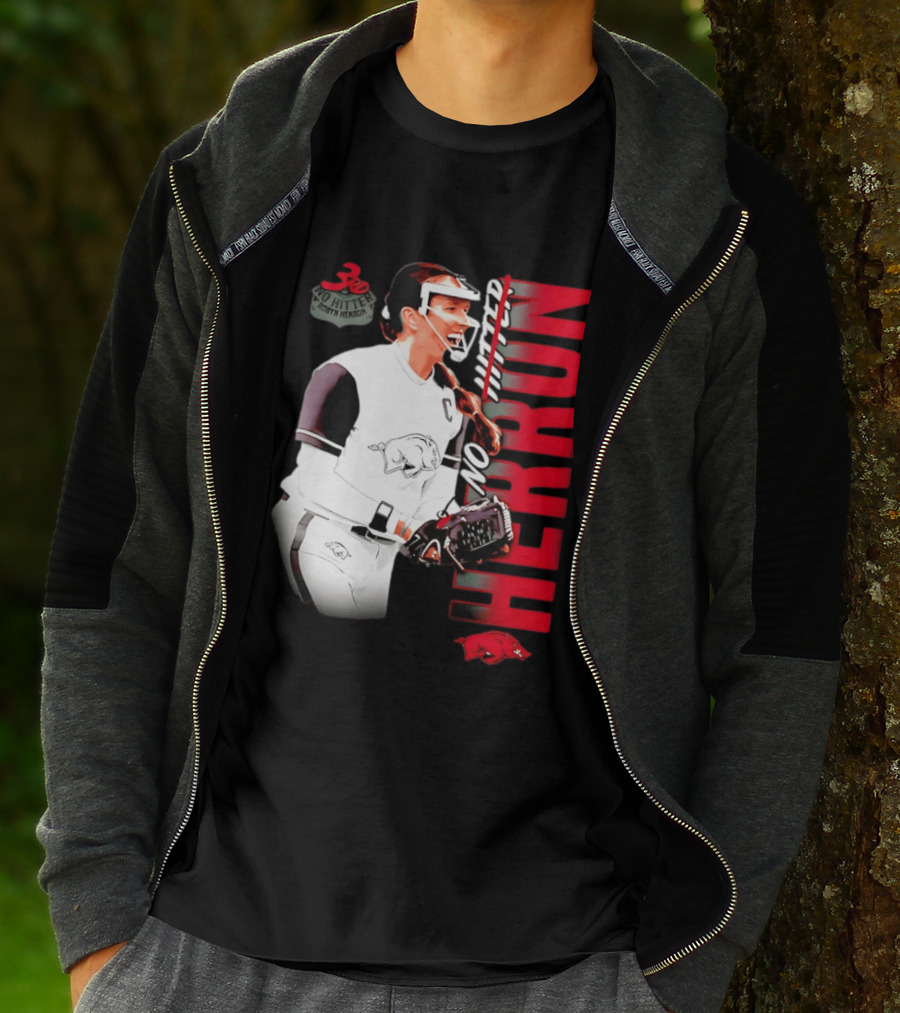 Robyn Herron Arkansas Razorbacks No Hitter No Hitz Herron T-Shirt