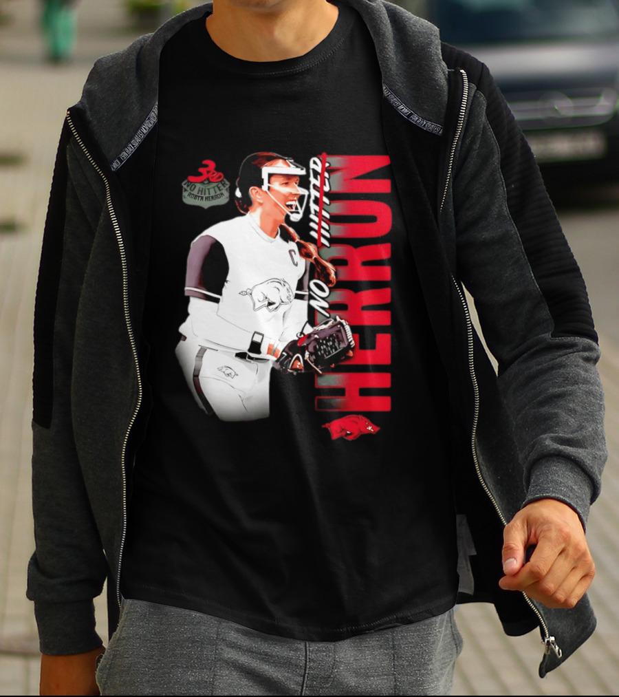 Robyn Herron Arkansas Razorbacks No Hitter No Hitz Herron T-Shirt